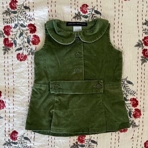 Paulina Quintana Green Velvet Dress